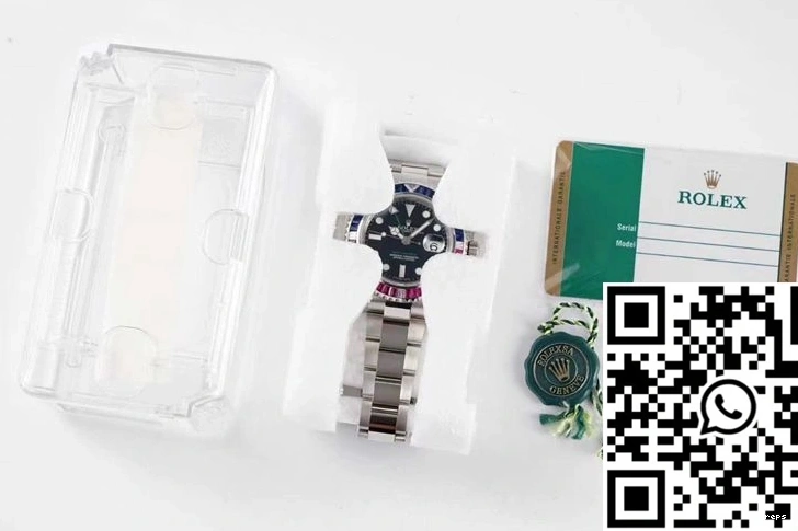 Rolex II Master 116759 ROF GMT Black Dial SAru-78209 Factory 0201